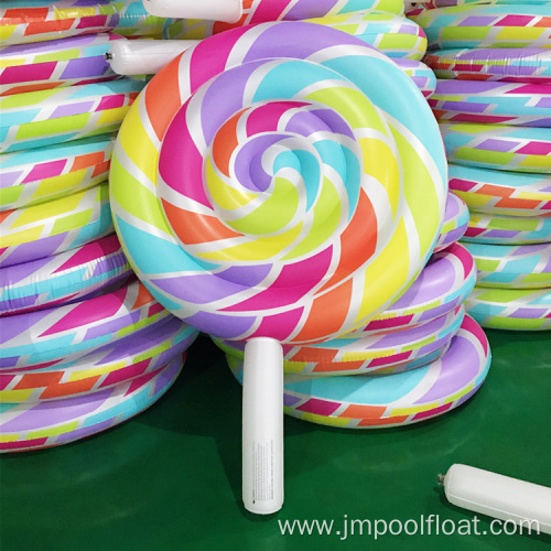 Inflatable Pool Float PVC Lollipop Shape Pool Raft